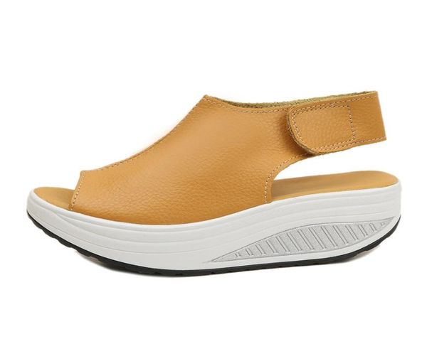 summer sandals women shake shoes thick wedges slope platform head leather sandals women thick bottom higt heel shoes mqss0132360372, Black
summer sandals women shake shoes thick wedges slope platform head leather sandals women thick bottom higt heel shoes mqss0132360372, Black