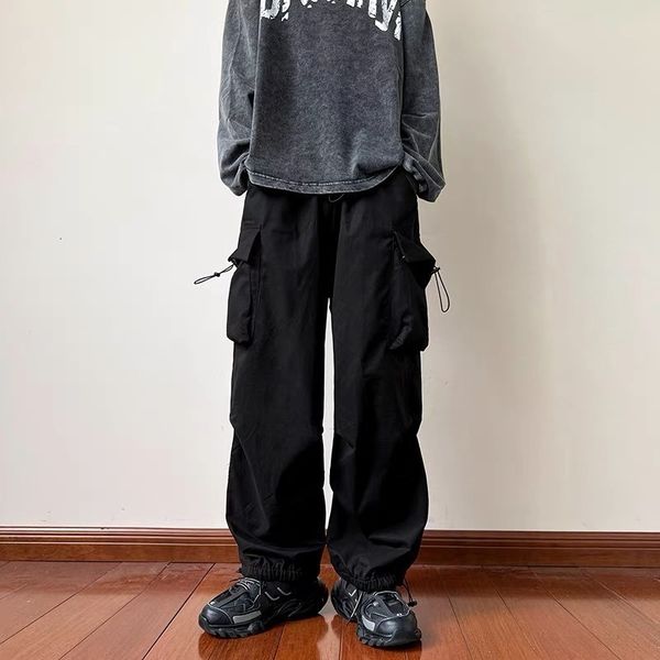 mens pants trendy brand japanese high street american style straight charge 230905, Black
mens pants trendy brand japanese high street american style straight charge 230905, Black
