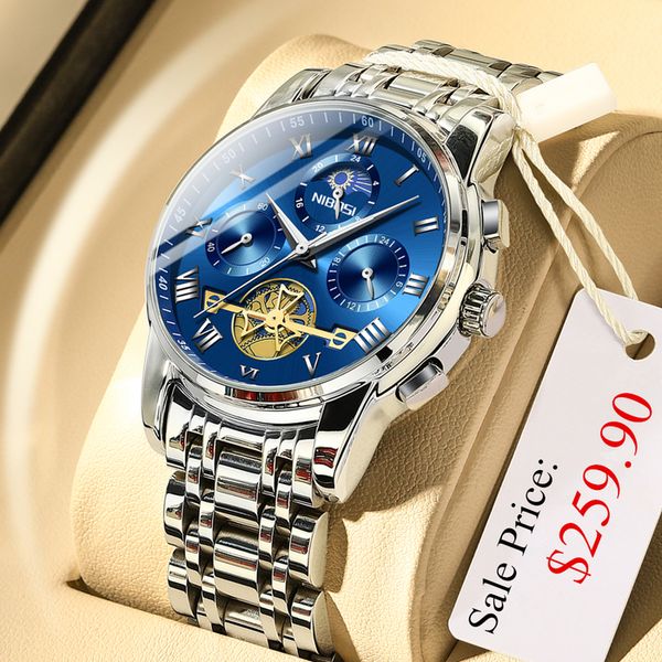 wristwatches nibosi mens watches brand fashion sport wristwatch waterproof luxury quartz business for men relogio masculino 230905, Slivery;brown
wristwatches nibosi mens watches brand fashion sport wristwatch waterproof luxury quartz business for men relogio masculino 230905, Slivery;brown
