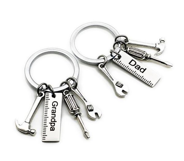 50pcslot new stainless steel dad tools keychain grandpa hammer screwdriver keyring father day gifts1 85 w29385299, Silver
50pcslot new stainless steel dad tools keychain grandpa hammer screwdriver keyring father day gifts1 85 w29385299, Silver