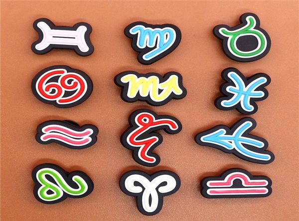 12 constellation symbols pvc shoe charms cute scorpio leo virgo shoe buckle decoration fit sandals kids xmas gift6020733, White;pink
12 constellation symbols pvc shoe charms cute scorpio leo virgo shoe buckle decoration fit sandals kids xmas gift6020733, White;pink