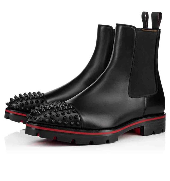 luxury famous dress shoes men ankle boots rivets boot suede calfskin rubber lug sole mens casual booty party wedding style with boxes eu 38-, Black
luxury famous dress shoes men ankle boots rivets boot suede calfskin rubber lug sole mens casual booty party wedding style with boxes eu 38-, Black