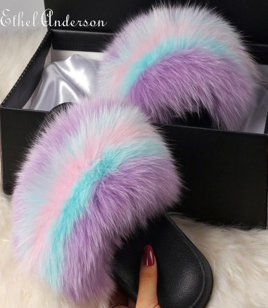 real fox fur women039s039fox fur slippers beautiful plucky slides home pluche hairy rainbow slippers colorful shoes summer s1767877, Black
real fox fur women039s039fox fur slippers beautiful plucky slides home pluche hairy rainbow slippers colorful shoes summer s1767877, Black