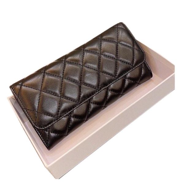 classic black long wallets vintage lambskin quilted diamond gold metal multicard coin purse womens mens handbag holders designer 1872090, Red;black
classic black long wallets vintage lambskin quilted diamond gold metal multicard coin purse womens mens handbag holders designer 1872090, Red;black