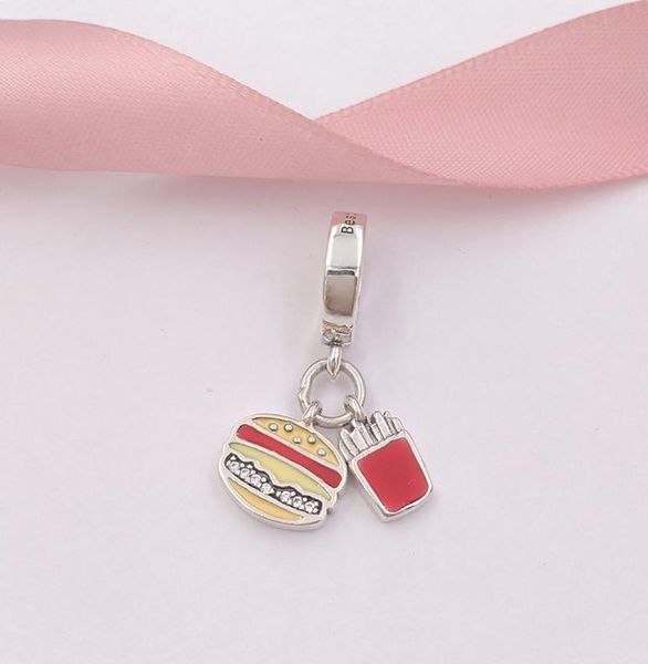 925 sterling silver beads burger & fries dangle charm charms fits european style jewelry bracelets & necklace 797211enmx annajewel5154750, Black
925 sterling silver beads burger & fries dangle charm charms fits european style jewelry bracelets & necklace 797211enmx annajewel5154750, Black
