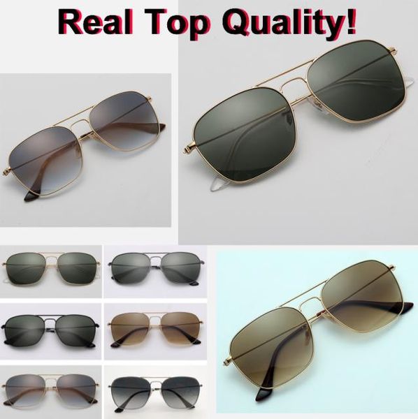 real uv400 glass lenses sunglass fashion square metal gafas for man woman classic shades sun glasses 58mm with all acc6723490, White;black
real uv400 glass lenses sunglass fashion square metal gafas for man woman classic shades sun glasses 58mm with all acc6723490, White;black
