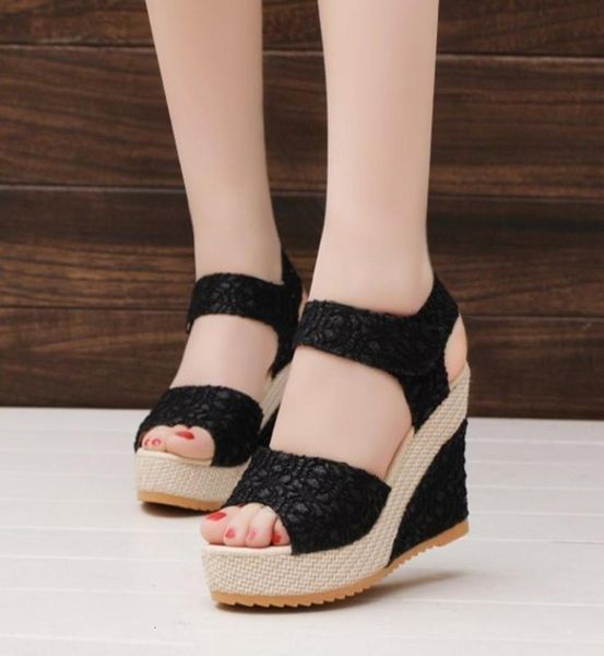 women039s sandals waterproof platform in summer of korean heel slope fish mouth fashion breathable lace shoes5147606, Black
women039s sandals waterproof platform in summer of korean heel slope fish mouth fashion breathable lace shoes5147606, Black