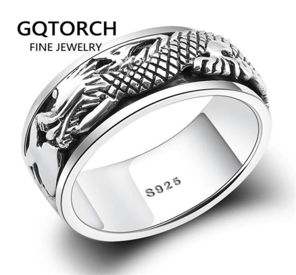 real pure 925 sterling silver dragon rings for men rotatable transfer luck vintage punk retro style anel masculino aneis y11247179358, Golden;silver
real pure 925 sterling silver dragon rings for men rotatable transfer luck vintage punk retro style anel masculino aneis y11247179358, Golden;silver