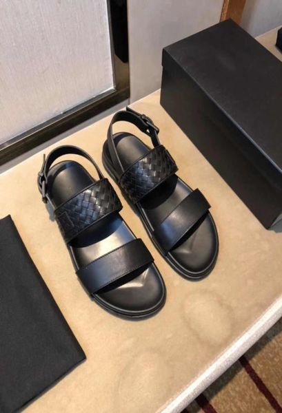 2018 summer brand sandals male leather woven leather beach slippers man tide set foot size 38452616990, Black
2018 summer brand sandals male leather woven leather beach slippers man tide set foot size 38452616990, Black