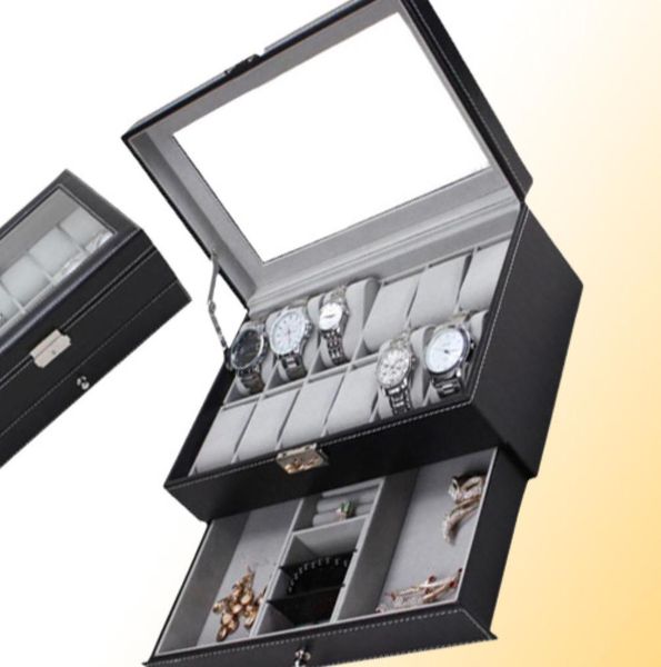 new 12 grids slots double layers pu leather watch storage box professional watch case rings bracelet organizer box holder5930872, Black;blue
new 12 grids slots double layers pu leather watch storage box professional watch case rings bracelet organizer box holder5930872, Black;blue