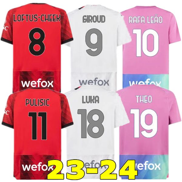 IBRAHIMOVIC 23 24 LOFTUS-CHEEK soccer jerseys GIROUD DE KETELAERE RAFA LEAO PULISIC THEO football shirt special fourth men kids kit uniforms 2023 2024 FANS Version, Away
IBRAHIMOVIC 23 24 LOFTUS-CHEEK soccer jerseys GIROUD DE KETELAERE RAFA LEAO PULISIC THEO football shirt special fourth men kids kit uniforms 2023 2024 FANS Version, Away
