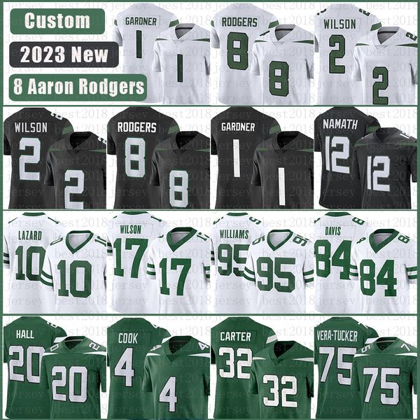 garrett wilson football jersey men aaron rodgers ahmad sauce gardner zach wilson quinnen williams allen lazard dalvin cook breece hall micha, Black;red
garrett wilson football jersey men aaron rodgers ahmad sauce gardner zach wilson quinnen williams allen lazard dalvin cook breece hall micha, Black;red