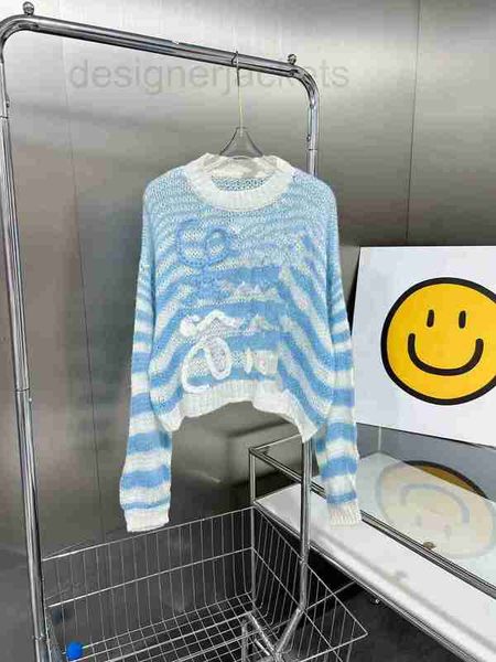 women's knits & tees designer early autumn new 3d jacquard blue white striped mohair hollow out sweater knit nuba
women's knits & tees designer early autumn new 3d jacquard blue white striped mohair hollow out sweater knit nuba