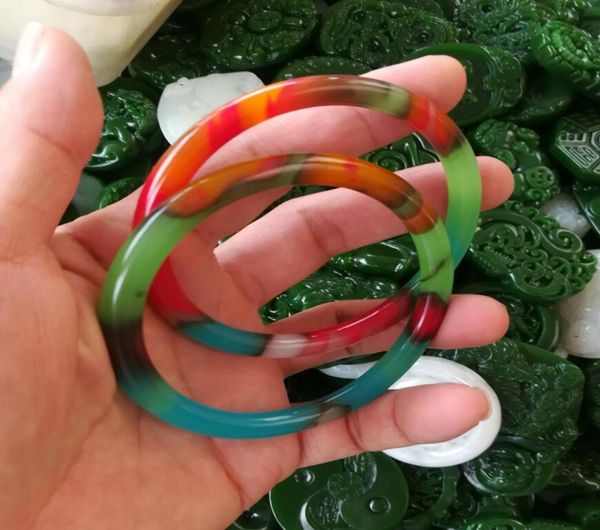 5660mm chinese natural colorful jade bracelet delivery b709014626, Black
5660mm chinese natural colorful jade bracelet delivery b709014626, Black