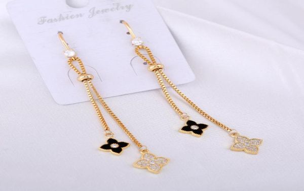 stud oyb long chain tassel fourleaf clover pendant earrings korean women classic ear hook jewelry fashion earring6561016, Golden;silver
stud oyb long chain tassel fourleaf clover pendant earrings korean women classic ear hook jewelry fashion earring6561016, Golden;silver