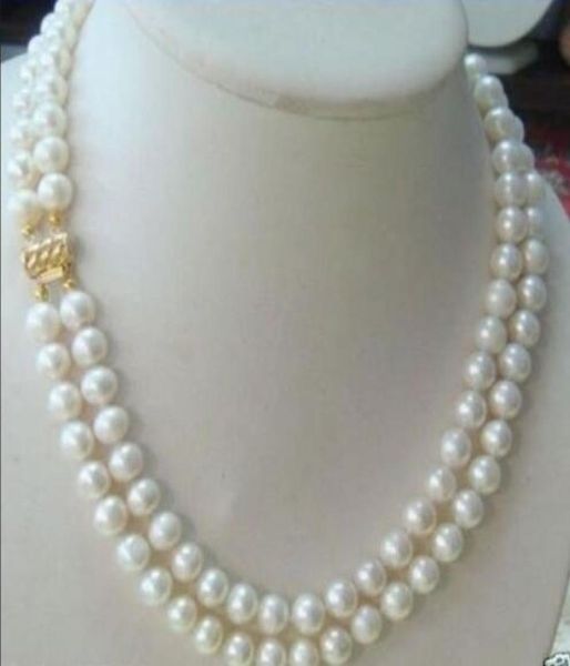 natural 2rows 78mm white akoya freshwater pearl necklace 17quot18quot3613596, Silver
natural 2rows 78mm white akoya freshwater pearl necklace 17quot18quot3613596, Silver