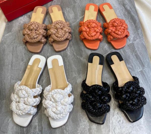 designer summer slipper women039s sandal edition smooth leather weft 3d stereos shoes ladies good quality with box size 353481102, Black
designer summer slipper women039s sandal edition smooth leather weft 3d stereos shoes ladies good quality with box size 353481102, Black