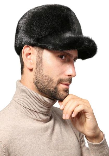 men real mink fur peaked cap winter warm baseball hat outdoor travel black2250210, Blue;gray
men real mink fur peaked cap winter warm baseball hat outdoor travel black2250210, Blue;gray