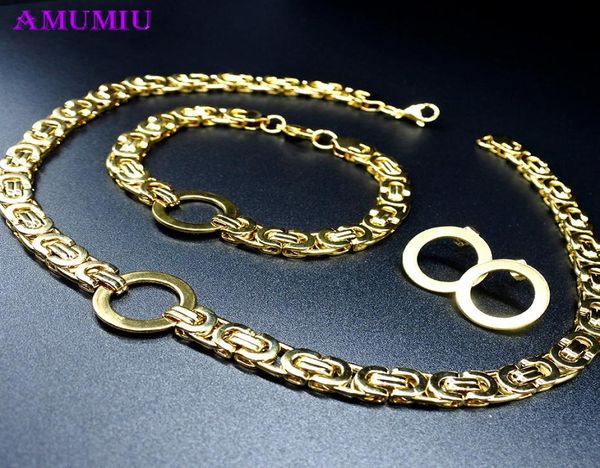 amumiu byzantine gold chain necklace bracelets earring set for men women 316l stainless steel fashion party hztz113 24428888, Slivery;crystal
amumiu byzantine gold chain necklace bracelets earring set for men women 316l stainless steel fashion party hztz113 24428888, Slivery;crystal