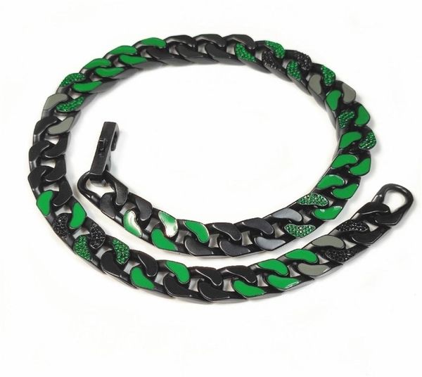jewelry luxury designer ins hip hop fashion simple black chain green baking paint personalized trend cuban bracelet4643251
jewelry luxury designer ins hip hop fashion simple black chain green baking paint personalized trend cuban bracelet4643251