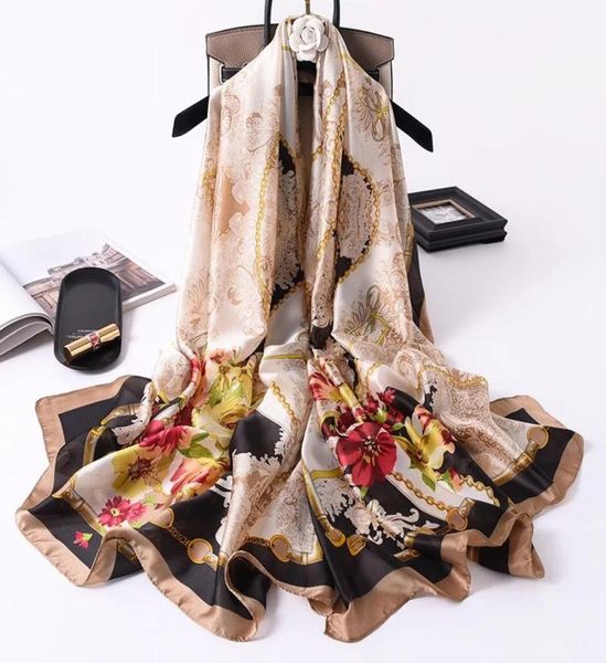 2020 women silk scarf summer silk scarves shawls lady wraps soft pashimina female foulard beach stole bandana hijab8101397, Blue;gray
2020 women silk scarf summer silk scarves shawls lady wraps soft pashimina female foulard beach stole bandana hijab8101397, Blue;gray