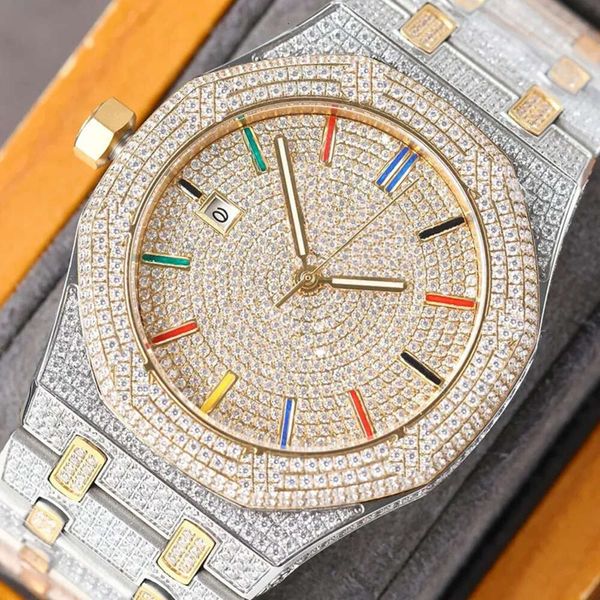 hkem ap watch of diamonds mechanical watch diamond 40mm automatic mechanical for men sapphire waterproof wristwatch diamonds bezel giftqq, Silver
hkem ap watch of diamonds mechanical watch diamond 40mm automatic mechanical for men sapphire waterproof wristwatch diamonds bezel giftqq, Silver