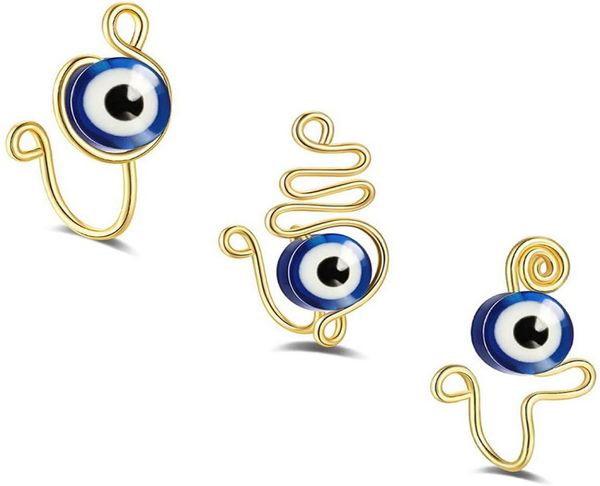 copper spiral clip on nose ring studs evil eyes shape fake piercing jewelry2845997, Silver
copper spiral clip on nose ring studs evil eyes shape fake piercing jewelry2845997, Silver