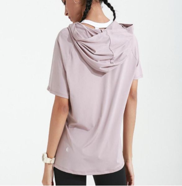 new yoga ladies shortsleeved solid color loose outdoor fitness sports breathable hooded 873670
new yoga ladies shortsleeved solid color loose outdoor fitness sports breathable hooded 873670
