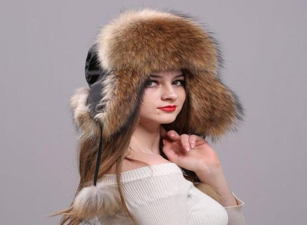 berets fur hat for women natural raccoon russian ushanka fall winter thick warm ears fashion bomber cap snow skiing bonnetsberets 5593811, Blue;gray
berets fur hat for women natural raccoon russian ushanka fall winter thick warm ears fashion bomber cap snow skiing bonnetsberets 5593811, Blue;gray