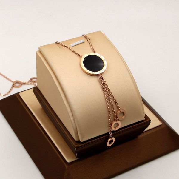 long sweater chain black and white double-sided colored scallops roman numeral tassel circle rose gold sweater chain, Silver
long sweater chain black and white double-sided colored scallops roman numeral tassel circle rose gold sweater chain, Silver
