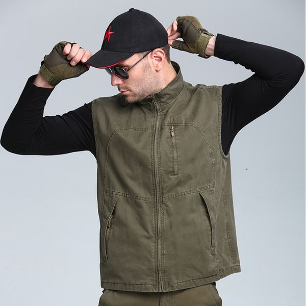 men's vests men summer sleeveless multipocket casual cotton short vest military style coat outdoors waistcoat male 230905, Black;white
men's vests men summer sleeveless multipocket casual cotton short vest military style coat outdoors waistcoat male 230905, Black;white