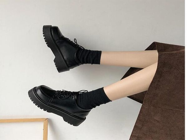 spring autumn women oxford shoes flat on platform casual shoes black lace up leather sewing round toe zapatos mujer3568510
spring autumn women oxford shoes flat on platform casual shoes black lace up leather sewing round toe zapatos mujer3568510