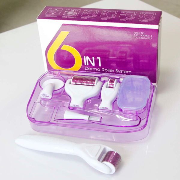 6 in 1 facial skin care therapy micro needle titanium for face baby derma roller
6 in 1 facial skin care therapy micro needle titanium for face baby derma roller
