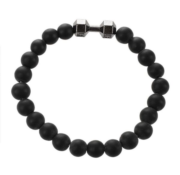 black matte stone dumbbell bracelet fitness motivation fit gym fashion gift black/gun black9347469, Golden;silver
black matte stone dumbbell bracelet fitness motivation fit gym fashion gift black/gun black9347469, Golden;silver