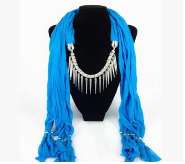 mixed design pendant scarf jewelry women necklace scarf fashion style beads tassel soft scarf 50 pcs9534107, Blue;gray
mixed design pendant scarf jewelry women necklace scarf fashion style beads tassel soft scarf 50 pcs9534107, Blue;gray