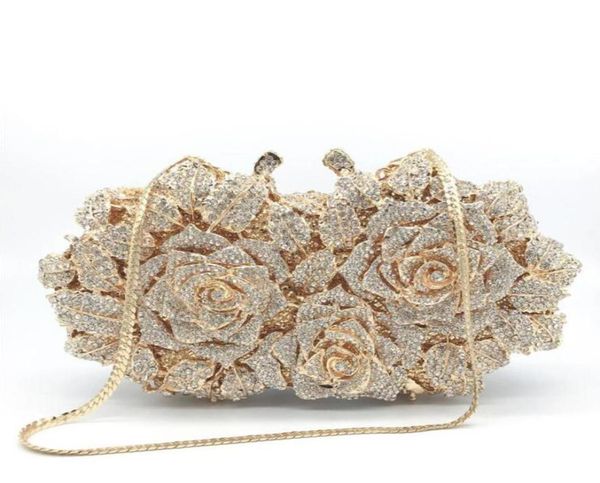 evening bags dazzling women gold rose flower hollow out crystal metal clutches small handbag purse wedding clutch bag diamond6228607
evening bags dazzling women gold rose flower hollow out crystal metal clutches small handbag purse wedding clutch bag diamond6228607