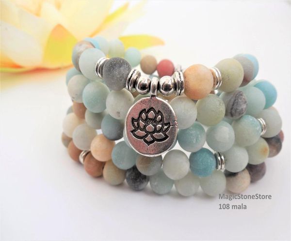 108 mala bracelet nature stone amazonitebracelet mala meditation lotus bracelets healing zen spiritual yoga necklace prayer neckla8581438, Black
108 mala bracelet nature stone amazonitebracelet mala meditation lotus bracelets healing zen spiritual yoga necklace prayer neckla8581438, Black