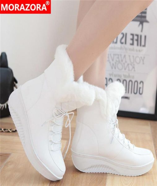 morazora plus size 3544 new snow boots women wedges lace up ankle boots white black platform shoes warm fur winter boots female l6575364
morazora plus size 3544 new snow boots women wedges lace up ankle boots white black platform shoes warm fur winter boots female l6575364