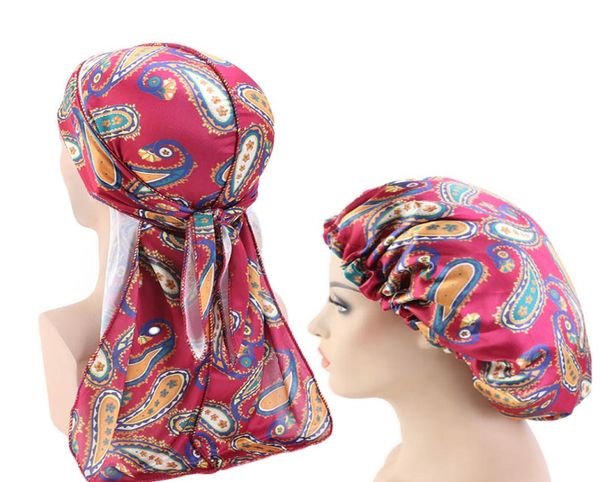 2 pcslot silky durag and bonnet sets for women men head wrap custom designer print head cover india bandana doo rag1235221, Blue;gray
2 pcslot silky durag and bonnet sets for women men head wrap custom designer print head cover india bandana doo rag1235221, Blue;gray