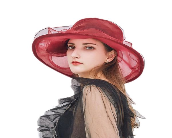 fashion ladies dress wedding organza hats church flower hat elegant kentucky derby hats girls womens foldable wide brim sun visors6956361, Blue;gray
fashion ladies dress wedding organza hats church flower hat elegant kentucky derby hats girls womens foldable wide brim sun visors6956361, Blue;gray