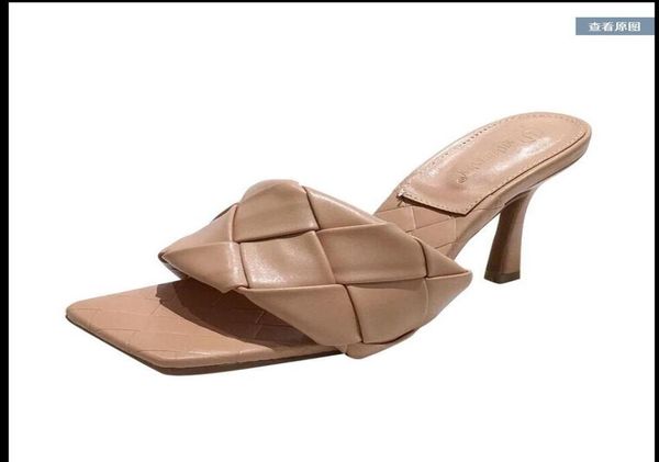 2021 summer fashion women sandals high heels 9cm knitting leather cool slippers color customized nonslip woman shoes2274906, Black
2021 summer fashion women sandals high heels 9cm knitting leather cool slippers color customized nonslip woman shoes2274906, Black