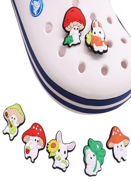 min order 100pcs cartoon animals mushroom rabbit garden shoes decoration part shoe charms jibbitz diy pvc buckle charm kids children accesso, White;pink
min order 100pcs cartoon animals mushroom rabbit garden shoes decoration part shoe charms jibbitz diy pvc buckle charm kids children accesso, White;pink