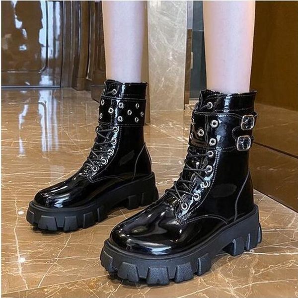 boots platform patent leather rivet women autumn punk motorcycle block heel gothic shoes ankle 230905, Black
boots platform patent leather rivet women autumn punk motorcycle block heel gothic shoes ankle 230905, Black