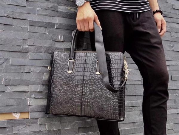 brand designer men briefcase black genuine leather alligator pattern designer handbag6787176
brand designer men briefcase black genuine leather alligator pattern designer handbag6787176