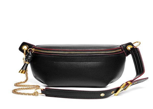 genuine leather black fanny pack for women fashion women waist bag trend solid color chest bag pocket belt sac banane4288138
genuine leather black fanny pack for women fashion women waist bag trend solid color chest bag pocket belt sac banane4288138