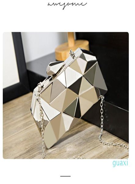fashion women metal clutches hexagon mini party black evening purse silver bags gold box clutch6961620
fashion women metal clutches hexagon mini party black evening purse silver bags gold box clutch6961620