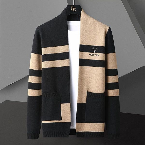 mens sweaters spring cardigan sweater outside wear mens coat trend handsome fashion casual allmatch 230905, White;black
mens sweaters spring cardigan sweater outside wear mens coat trend handsome fashion casual allmatch 230905, White;black