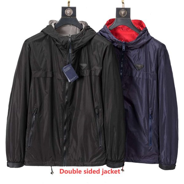 luxury designer jacket men double-sided hooded coat logo embroidered zipper jackets men's trench coat business casual parka high versio, Black;brown
luxury designer jacket men double-sided hooded coat logo embroidered zipper jackets men's trench coat business casual parka high versio, Black;brown