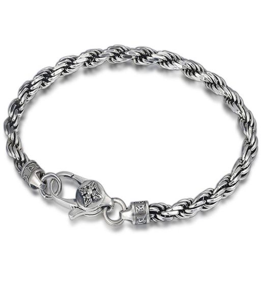 quality 925 sterling silver braided link chain bracelets 4mm american european antique handmade vintage designer luxury jewelry ac9050894, Black
quality 925 sterling silver braided link chain bracelets 4mm american european antique handmade vintage designer luxury jewelry ac9050894, Black