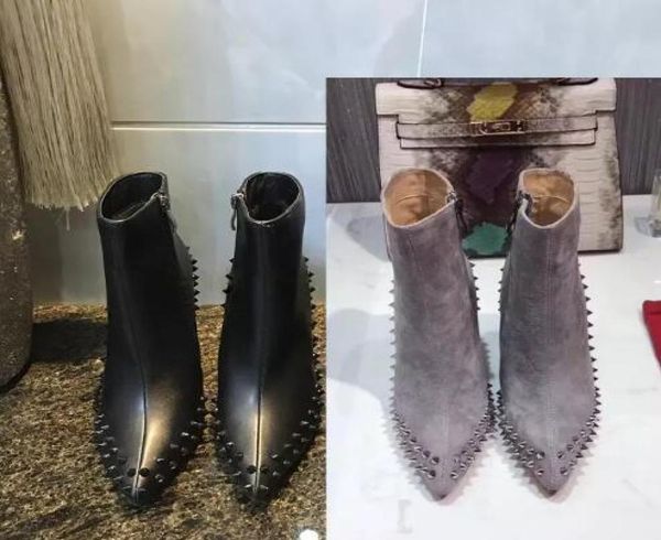 luxury black red leather with spikes pointed toes womens ankle boots fashion designer ladies high heels shoes pumps8996947
luxury black red leather with spikes pointed toes womens ankle boots fashion designer ladies high heels shoes pumps8996947